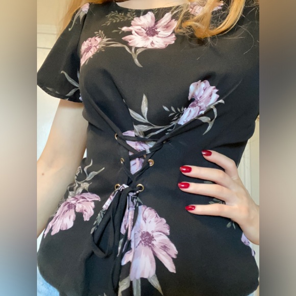 Floral corset blouse - Picture 2 of 2